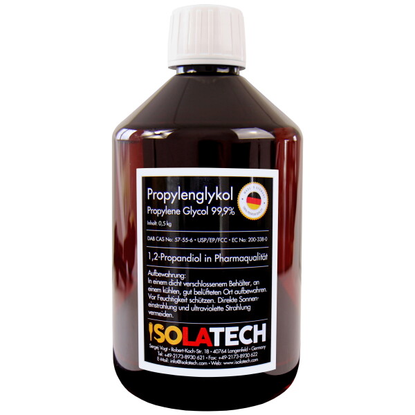 Propylenglykol 0,5L-Flasche (Inhalt 0,5kg)