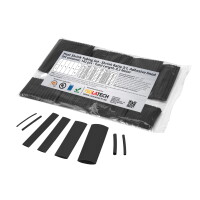 142 Stk. Schrumpfschlauch Set Polybag Schwarz