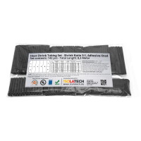 142 Stk. Schrumpfschlauch Set Polybag Schwarz