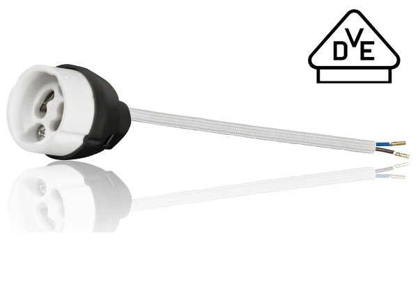 GU10 Brandschutz Fassung mit Aderendhülsen VDE RoHS geprüft Sets 1-100 Stück