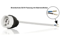 GU10 Brandschutz Fassung mit Aderendhülsen VDE RoHS...