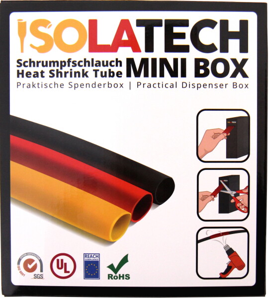 Mini Box 3:1 Schwarz 18mm 4m Schrumpfschlauch
