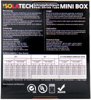Mini Box 3:1 mit Kleber Schwarz Schrumpfschlauch