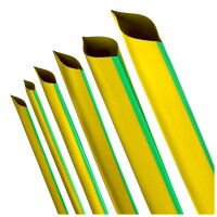 Frontalansicht mehrerer Schrumpfschläuche, welche deren runde Öffnungen zeigt.