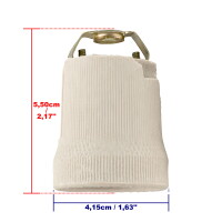 E27 Keramikfassung Befestigungsbügel mit Innengewinde M10x1
