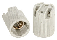 Keramik Fassungen für E14 Leuchtkörper.