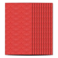 500x Batterie Isolatoren in rot für 18650er Akkuzelle