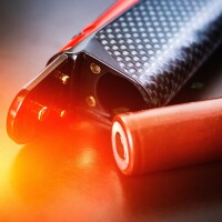 Batterie Isolatoren in rot für 18650er Akkuzelle