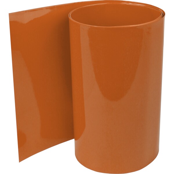 Braune PVC Schrumpfschläuche mit einem Schrumpfverhältnis von 2:1 für 18650 Akkus in verschiedenen Längen und Durchmessern.