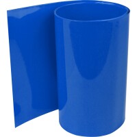 PVC Schrumpfschlauch 2:1 dunkelblau, Flachmaß: 50mm...