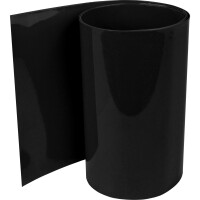 PVC Schrumpfschlauch 2:1 schwarz, Flachmaß: 50mm (Ø31,8mm) Länge: 1m