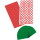 Vorgeschnittene PVC Schrumpfschläuche mit einem Schrumpfverhältnis von 2:1 in verschiedenen Farben und Mengen plus rote Isolierringe für 18650 Akkus.