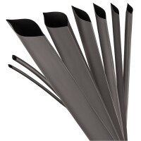 Schrumpfschlauch mit Kleber Set Ø8mm 2,4Meter schwarz 3:1 in 12Stk x 20cm