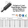 Schrumpfschlauch mit Kleber Set Ø15mm 1Meter schwarz 3:1 in 5Stk x 20cm