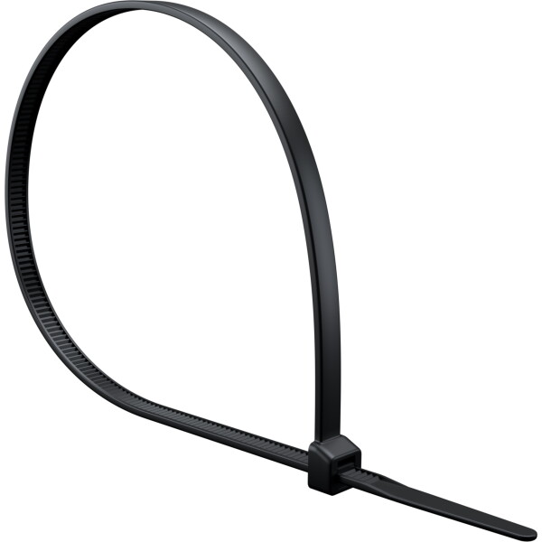 KOKA Kabelbinder 100 Stk. Schwarz – Nylon Industriequalität, UV-beständig, 10–92 Cm