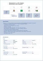 Messkanne Polypropylen 1,0l transparent geschlossener Griff