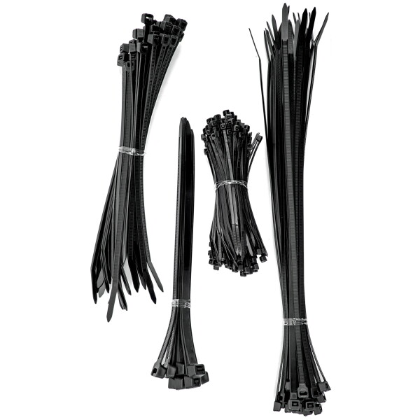 Orno Kabelbinder schwarz UV-beständig 100 Stück Breite 7,5 mm