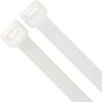 ISOLATECH 100 - 1000 Stk Kabelbinder UV Beständig Längen Auswahl Weiß Farblos