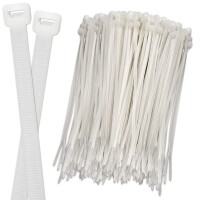 Farblose Kabelbinder aus Nylon in verschiedenen Mengen...