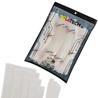 Schrumpfschlauch Grosskaliber Set 3:1 mit Kleber Transparent