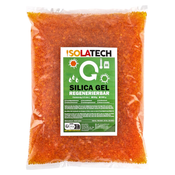 Silica Gel Regenerierbar Orange zu Grün 1kg