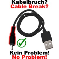 Darstellung die zeigt, dass Schrumpfschläuche zum Reparieren von Kabelbrüchen geeignet ist.