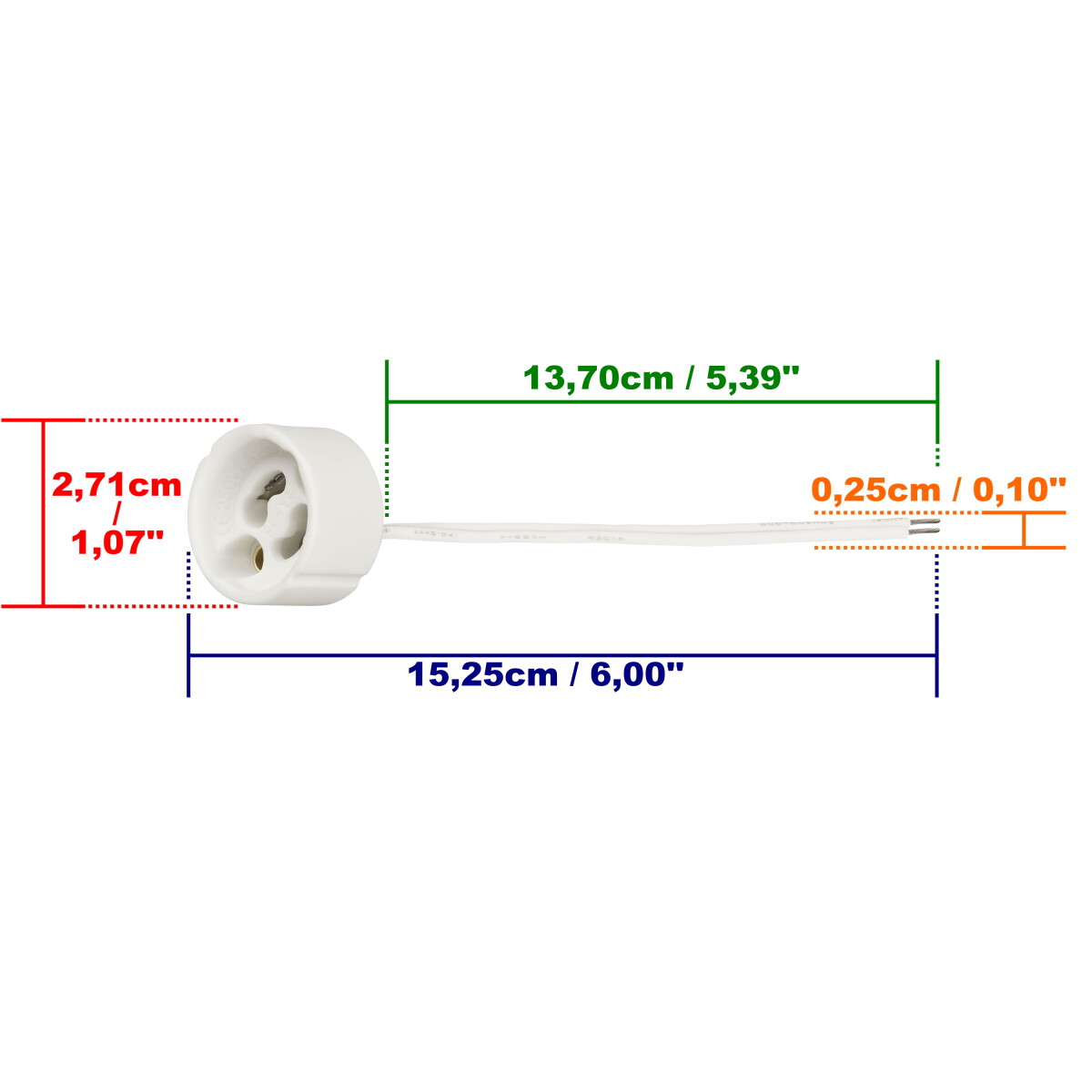 Standard GU10 Fassung 1 Stk. | ISOLATECH, 0,99